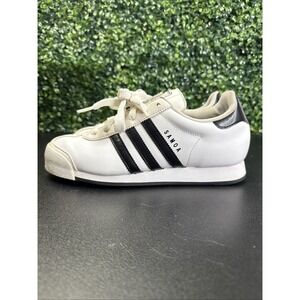 Adidas Samoa Shoes Women's Size 7 Originals White Black Gray Leather Sneakers